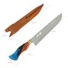 Faca Artesanal Churrasco Santinha 10' Cabo Híbrido Nossa Senhora Aparecida Aço Inox 3mm Naipes - 5
