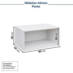 Guarda-roupa Modulado 4 Peças 8 Portas Jade CabeCasa MadeiraMadeira - 12