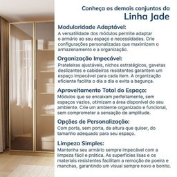 Guarda-roupa Modulado 4 Peças 8 Portas Jade CabeCasa MadeiraMadeira - 14
