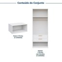 Ver imagem 4 de Guarda-roupa Modulado 4 Peças 8 Portas Jade CabeCasa MadeiraOriginals