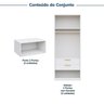 Guarda-roupa Modulado 4 Peças 8 Portas Jade CabeCasa MadeiraMadeira - 4
