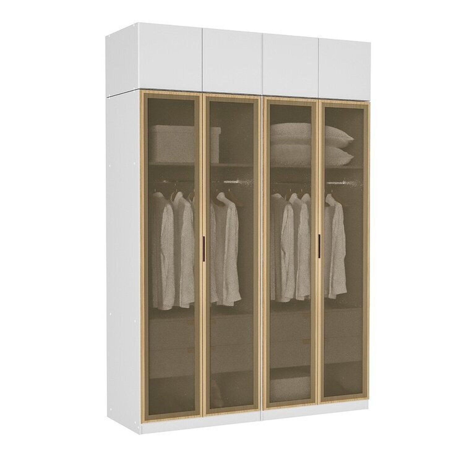 Guarda-roupa Modulado 4 Peças 8 Portas Jade Cabecasa Madeiramadeira - 16