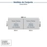 Guarda-roupa Modulado 4 Peças 8 Portas Jade CabeCasa MadeiraMadeira - 2