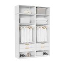 Ver imagem 5 de Guarda-Roupa Planejado 4 Peças 8 Portas Jade CabeCasa MadeiraOriginals Branco/Fosco/Avelã