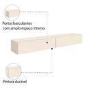 Ver imagem 4 de Rack Suspenso Para Painel Ou Tv Até 75" 2 Portas 1,60m