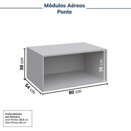 Guarda-roupa Modulado 4 Peças 8 Portas Jade CabeCasa MadeiraMadeira - 12