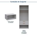 Ver imagem 4 de Guarda-Roupa Planejado 4 Peças 8 Portas Jade CabeCasa MadeiraOriginals Amarelo/Cinza Urbano/Avelã