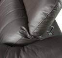 Ver imagem 3 de Sofá Andreas Reclinável 2 Lugares + Chaise Fixo Couro Preto 303cm - 69605