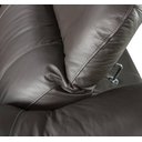 Ver imagem 3 de Sofá Andreas Reclinável 2 Lugares + Chaise Fixo Couro Preto 303cm - 69605