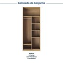 Ver imagem 4 de Guarda Roupa Planejado Casal 2 Peças 4 Portas Jade CabeCasa MadeiraOriginals Amarelo/Avelã