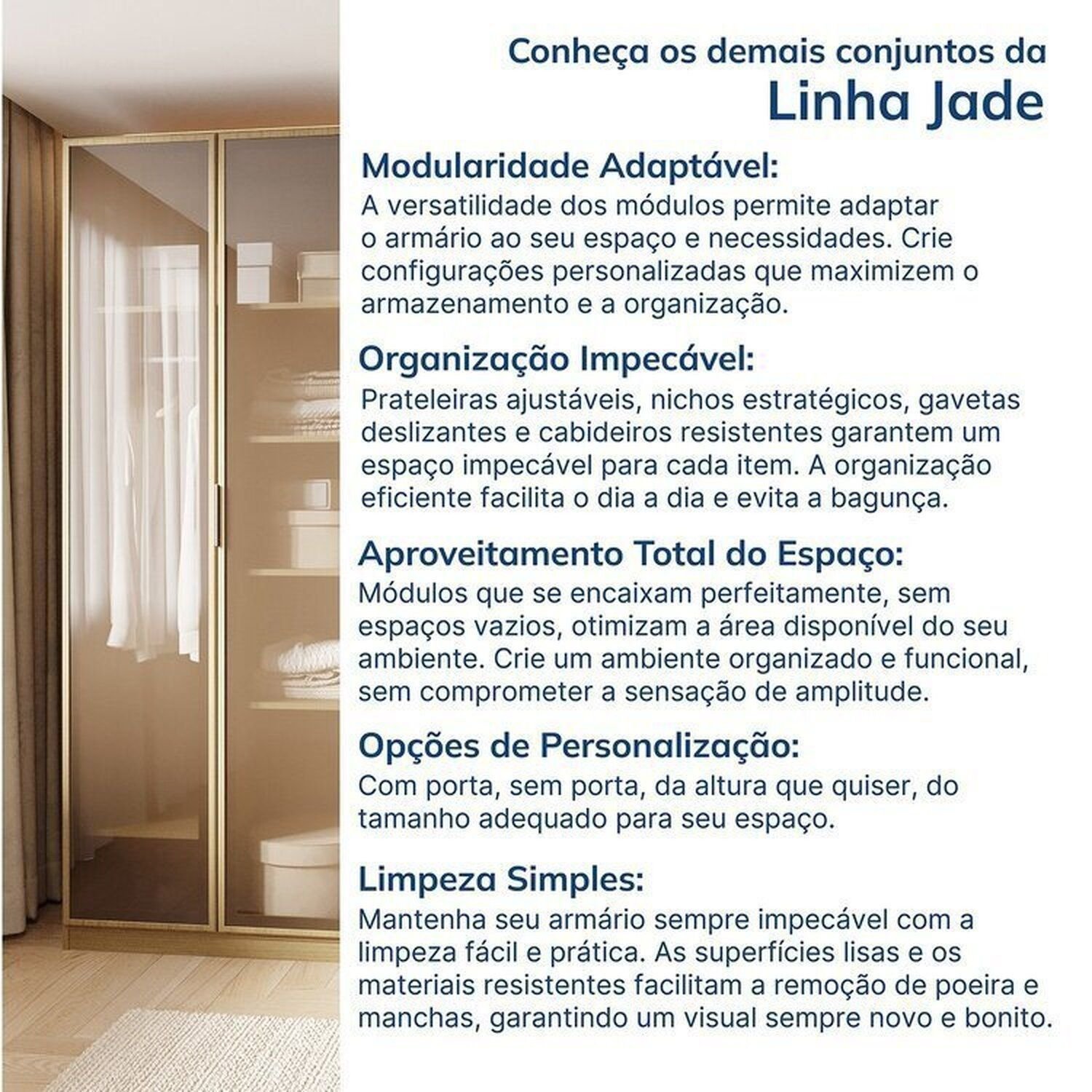 Guarda-roupa Modulado 2 Peças 4 Portas Jade Cabecasa Madeiramadeira - 11