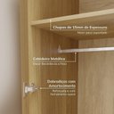 Ver mais imagens de Guarda Roupa Planejado Casal 2 Peças 4 Portas Jade CabeCasa MadeiraOriginals Amarelo/Avelã