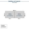 Guarda-roupa Modulado 2 Peças 4 Portas Jade Cabecasa Madeiramadeira - 2