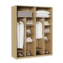 Ver imagem 5 de Guarda Roupa Planejado Casal 2 Peças 4 Portas Jade CabeCasa MadeiraOriginals Amarelo/Avelã