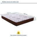 Ver imagem 2 de Colchão de Casal 138x188x14cm D33 Millenium Colchoart Marrom