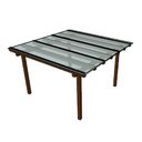 Ver imagem 1 de Kit Policarbonato Cristal 4mm 3,00m X 3,00m - Perfis Naturais