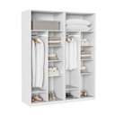 Ver imagem 5 de Guarda Roupa Planejado 2 Peças 4 Portas Jade CabeCasa MadeiraOriginals Branco/Fosco/Avelã