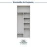 Guarda-roupa Modulado 2 Peças 4 Portas Jade CabeCasa MadeiraOriginals - 4