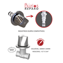 Ver imagem 2 de Reparo para Registro de Pressão com Canopla Búzios Luxo Cor Cromado Durín