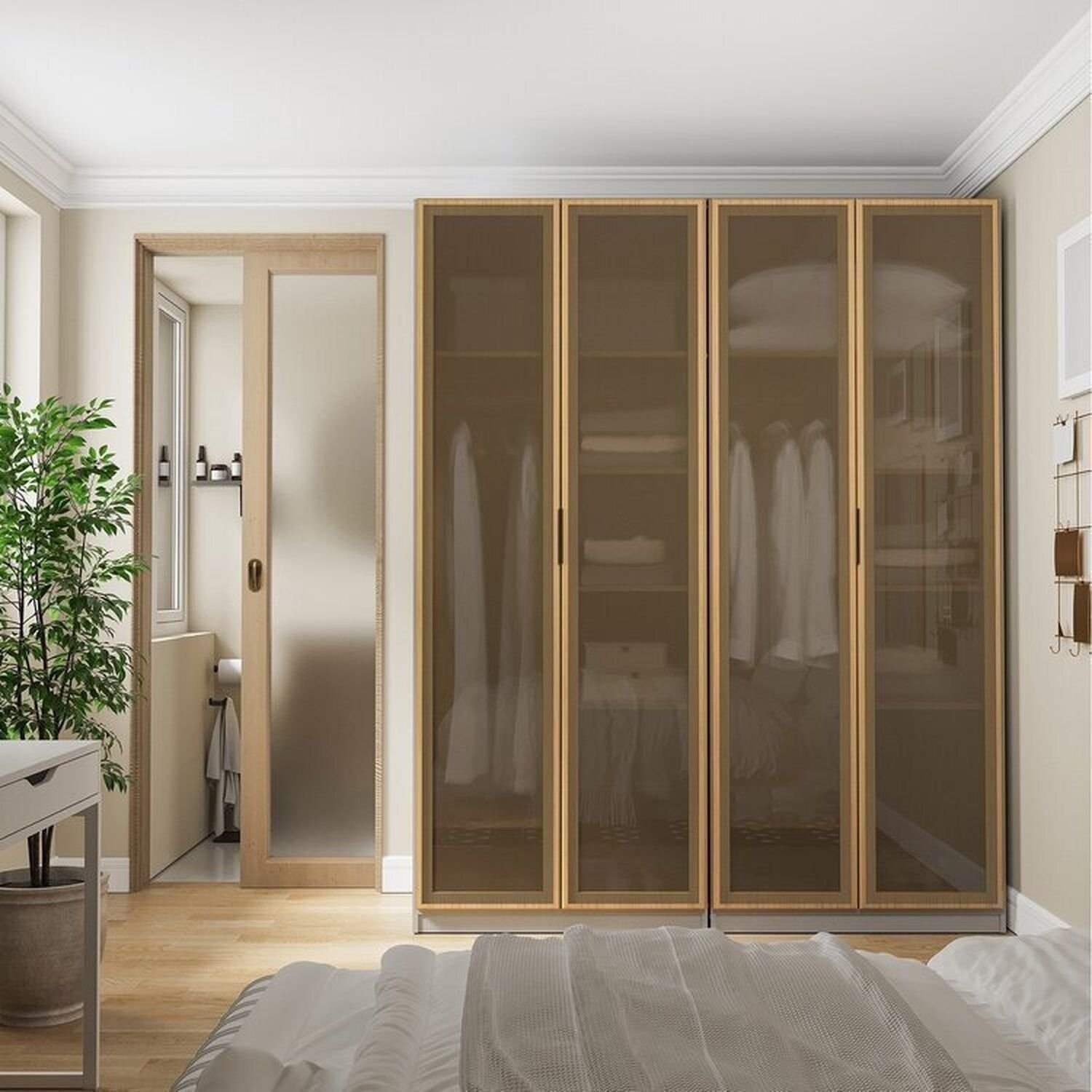 Guarda-roupa Modulado 2 Peças 4 Portas Jade Cabecasa Madeiramadeira