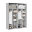 Ver imagem 5 de Guarda Roupa Planejado 2 Peças 4 Portas Jade CabeCasa MadeiraOriginals Cinza/Urbano/Avelã