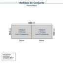 Ver imagem 2 de Guarda Roupa Planejado 2 Peças 4 Portas Jade CabeCasa MadeiraOriginals Cinza/Urbano/Avelã