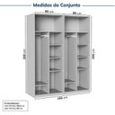 Ver imagem 3 de Guarda-roupa Modulado 2 Peças 4 Portas Jade CabeCasa MadeiraOriginals