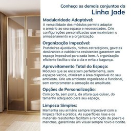 Guarda-Roupa Modulado 4 Peças 8 Portas com 4 Portas Reflecta Jade Cabecasa Madeiramadeira - 13