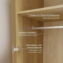 Ver mais imagens de Guarda Roupa Planejado 4 Peças 8 Portas e Maleiro Jade CabeCasa MadeiraOriginals Amarelo/Avelã