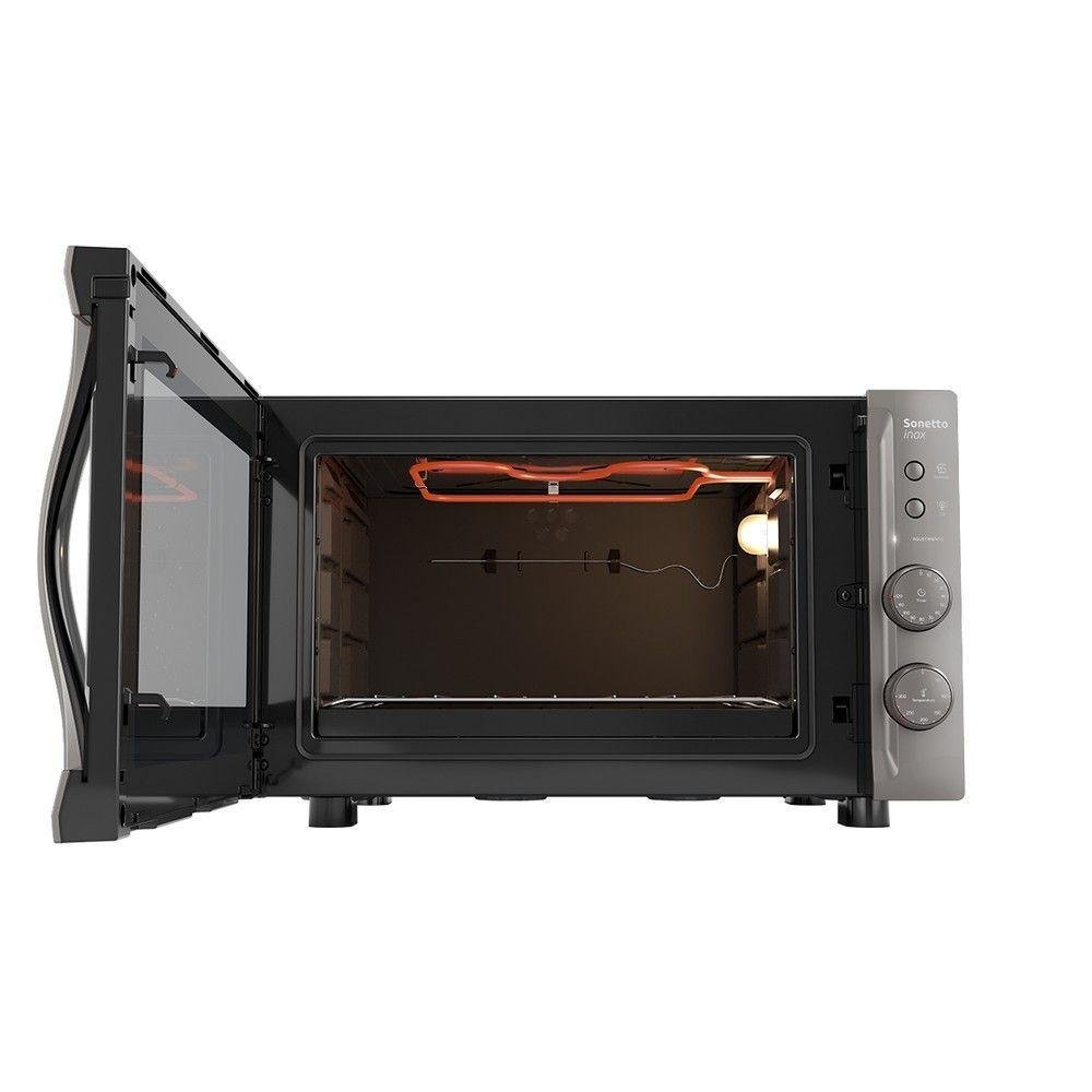 Forno Elétrico 44 Litros Sonetto Grill Espelhado Mueller Inox 220v - 4