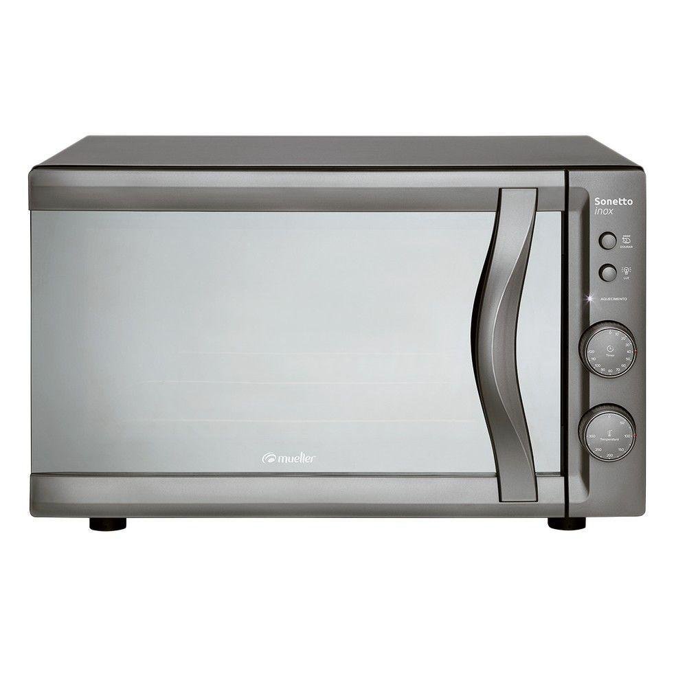 Forno Elétrico 44 Litros Sonetto Grill Espelhado Mueller Inox 220v - 1