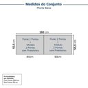 Ver imagem 2 de Guarda-roupa Modulado 4 Peças 8 Portas Jade CabeCasa MadeiraOriginals