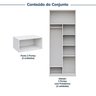 Guarda-roupa Modulado 4 Peças 8 Portas Jade CabeCasa MadeiraOriginals - 4
