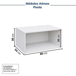 Guarda-roupa Modulado 4 Peças 8 Portas Jade CabeCasa MadeiraMadeira - 11