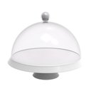 Ver imagem 1 de Porta Bolo Bubble Crippa 25 Cm de Diametro com Base com Pé Resistente e Cúpula Transparente Branc