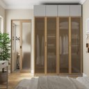 Ver imagem 1 de Guarda Roupa Planejado 4 Peças 8 Portas Jade CabeCasa MadeiraOriginals Cinza/Urbano/Avelã