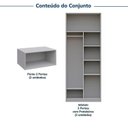 Ver imagem 4 de Guarda Roupa Planejado 4 Peças 8 Portas Jade CabeCasa MadeiraOriginals Cinza/Urbano/Avelã