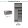 Guarda-roupa Modulado 4 Peças 8 Portas Jade CabeCasa MadeiraOriginals - 4