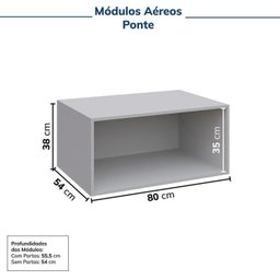Guarda-roupa Modulado 4 Peças 8 Portas Jade CabeCasa MadeiraMadeira - 11