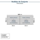 Ver imagem 2 de Guarda Roupa Planejado 4 Peças 8 Portas Jade CabeCasa MadeiraOriginals Cinza/Urbano/Avelã