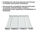 Ver imagem 2 de Suporte para Taças Design Suspenso Aço Resistente Organização Cozinha Bar Preto