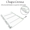 Ver mais imagens de Suporte para Taças Design Suspenso Aço Resistente Organização Cozinha Bar Preto