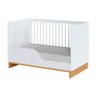 Quarto de Bebê 2 Pçs Berço e Cômoda Grande Coleção Cubo - Branco/plátano - 15