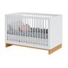 Quarto de Bebê 2 Pçs Berço e Cômoda Grande Coleção Cubo - Branco/plátano - 14