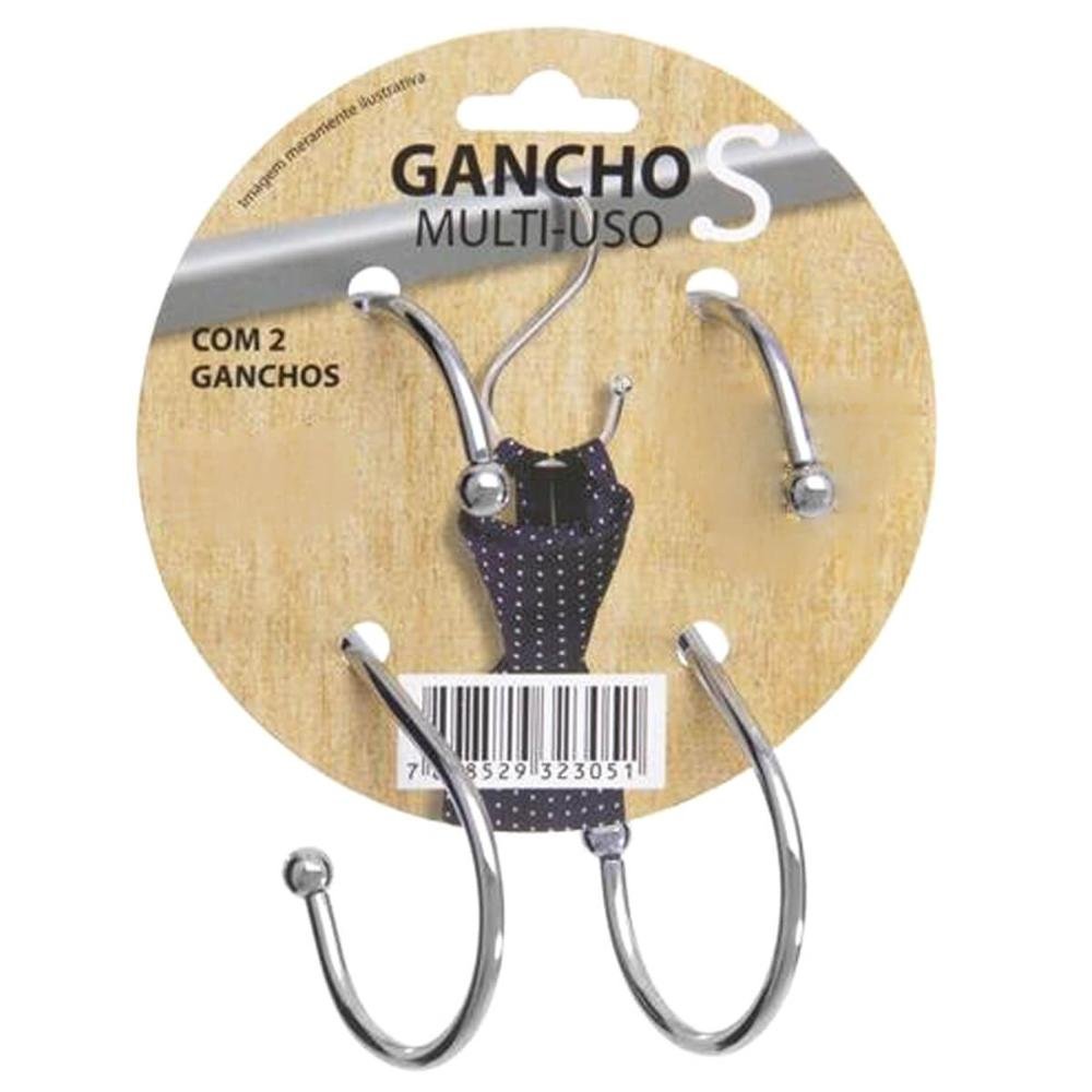 5 Ganchos Suporte Aço Cromado Cozinha Barra de Utensílios Or - 6