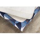 Ver imagem 2 de Saia Box Fit Cama Queen Capa com Elástico Malha Helanca Se Ajusta Ao Box 1 Pç Estampada:26 Geométric