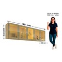 Ver imagem 6 de Módulo Guarda-Roupa Aéreo Reflecta 5 Portas com LED 100% MDF Concept Bege/Off White