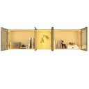 Ver imagem 5 de Módulo Guarda-roupa Aéreo Reflecta 5 Portas com Led 100% Mdf Concept