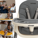 Ver imagem 4 de Cadeirinha de Alimentação Portatil Kiddo Papinha 2 em 1 Cinza