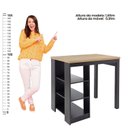 Ver imagem 5 de Balcão Ilha de Cozinha 90cm 3 Prateleiras